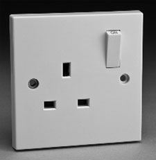 a image of a manins electricity socket