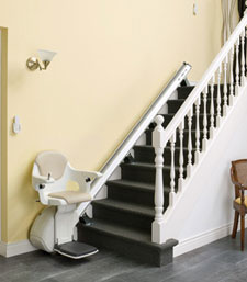 a straight stairlift