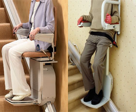 Image accompanying the link to the types of stairlift menu.